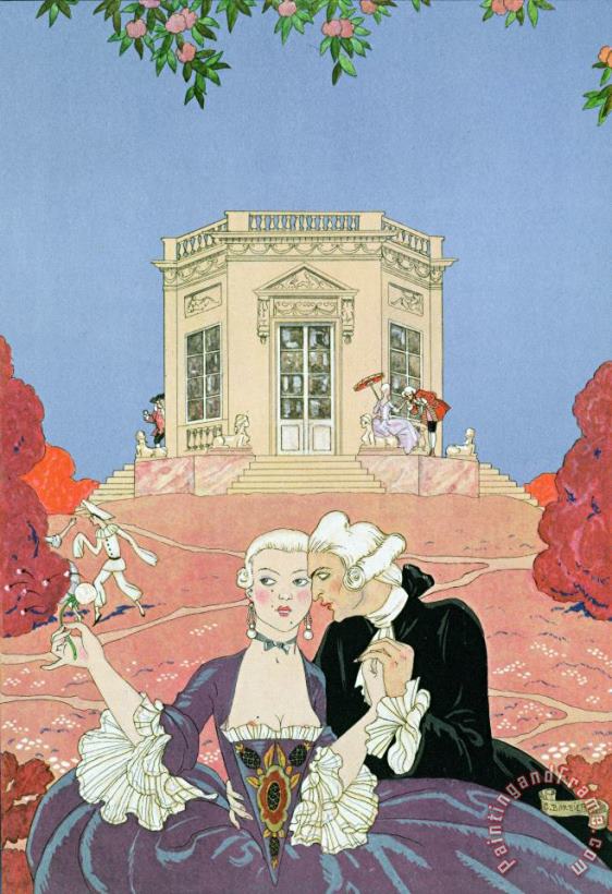 Georges Barbier The Indolents Art Painting