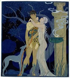 Georges Barbier Venus And Adonis
