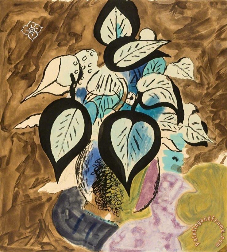 Georges Braque Feuillage En Couleurs (vallier 105), 1956 Art Print