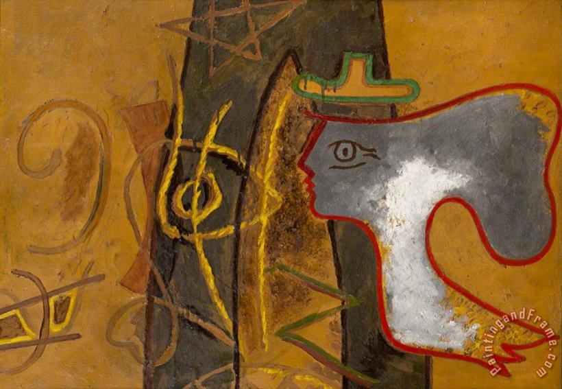 Georges Braque Profil, Ca. 1942 Art Painting