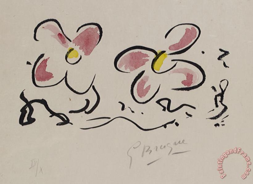 Si Je Mourais La Bas painting - Georges Braque Si Je Mourais La Bas Art Print