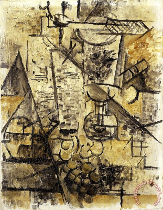 The Glass of Absinth painting - Georges Braque The Glass of Absinth Art Print