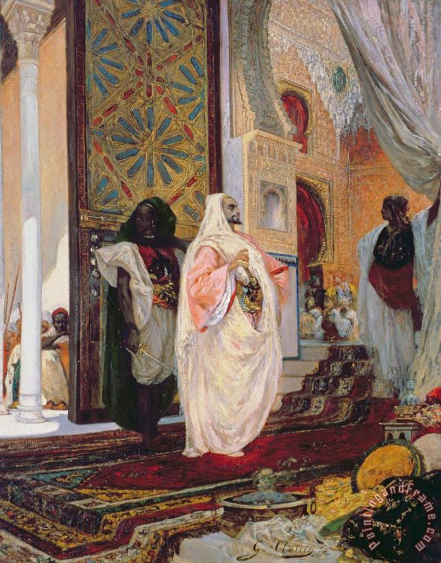 Entering the Harem painting - Georges Clairin Entering the Harem Art Print