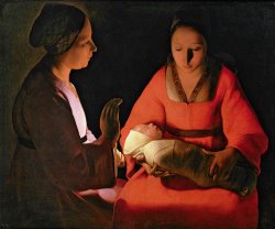 Georges de la Tour The New Born Child