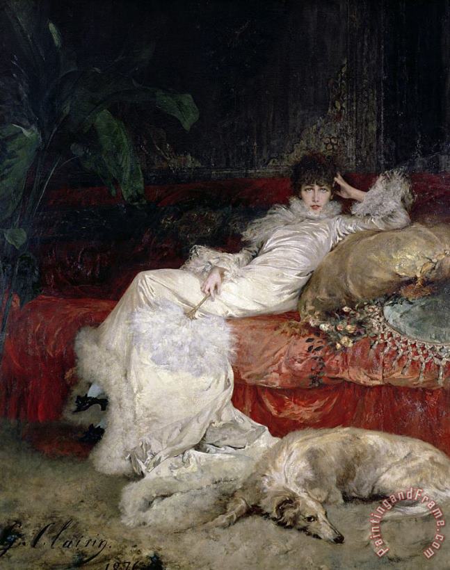 Georges Jules Victor Clairin Sarah Bernhardt (1844 1923) Art Print
