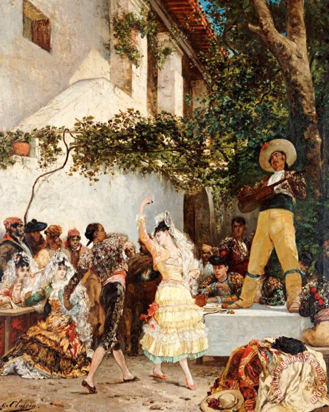 Georges Jules Victor Clairin The Spanish Dancers Art Print