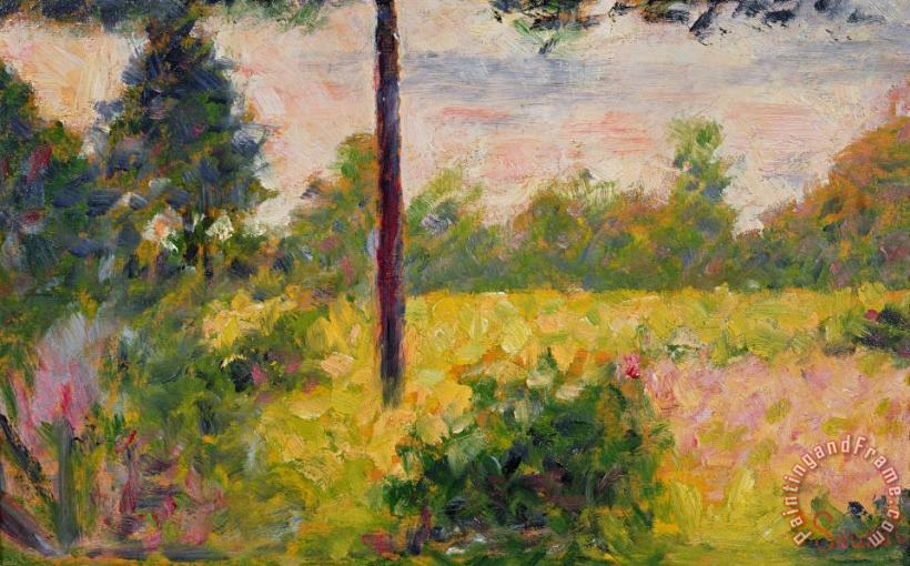 Georges Pierre Seurat Barbizon Forest Art Painting