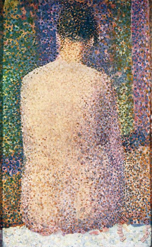 Georges Seurat Model From The Back 1886 Art Print