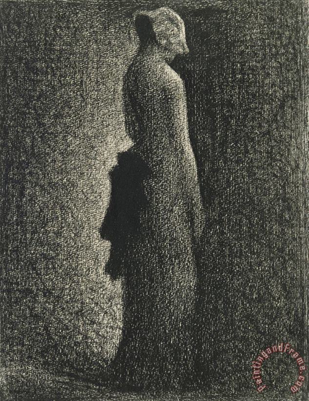 Georges Seurat The Black Bow Art Painting