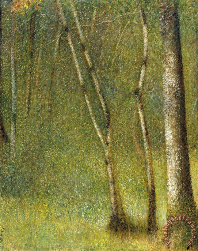 Georges Seurat The Forest at Pontaubert Art Print