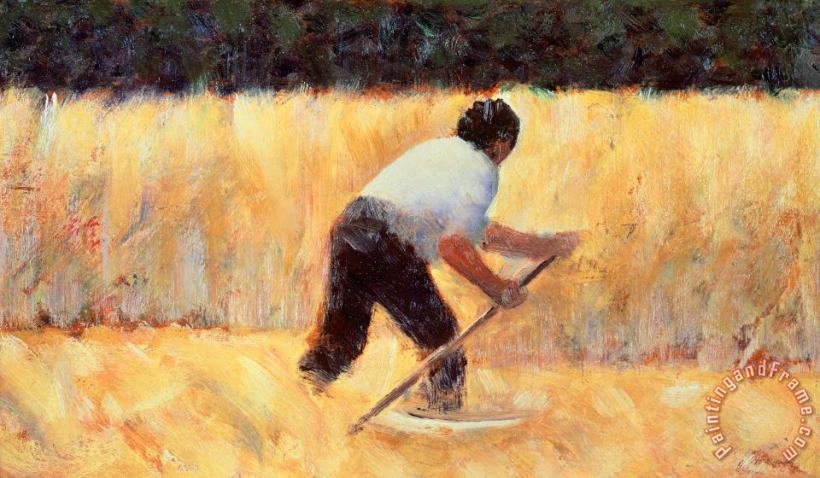 The Reaper painting - Georges Seurat The Reaper Art Print