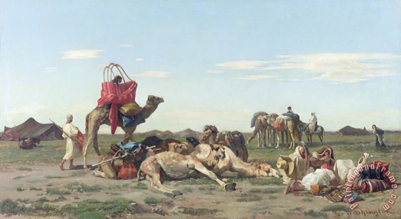Nomads in the Desert painting - Georges Washington Nomads in the Desert Art Print
