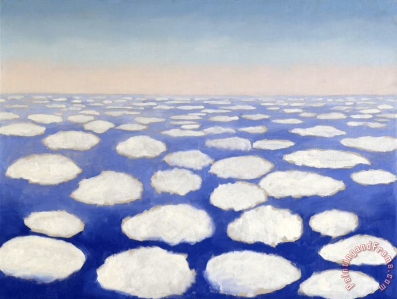 Above The Clouds I, 1962 1963 painting - Georgia O'keeffe Above The Clouds I, 1962 1963 Art Print