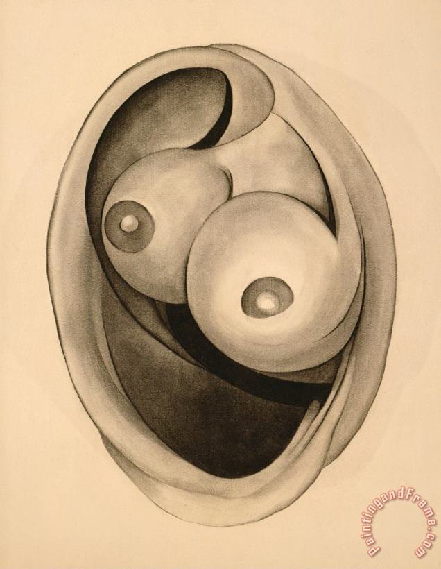 Abstraction, 1945 painting - Georgia O'keeffe Abstraction, 1945 Art Print