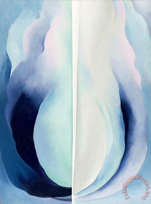 Georgia O'keeffe Abstraction Blue, 1927 Art Painting