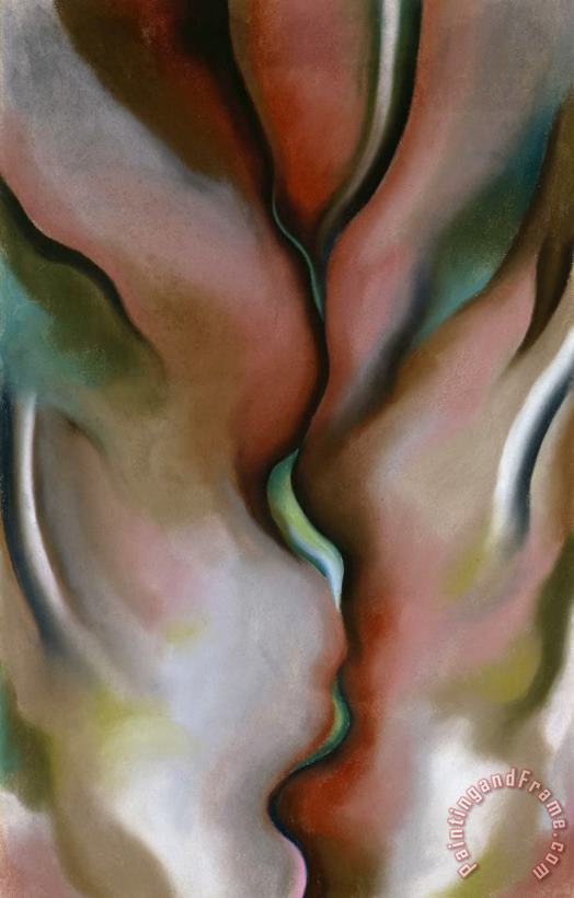 Georgia O'keeffe Abstraction of Stream, 1921 Art Painting