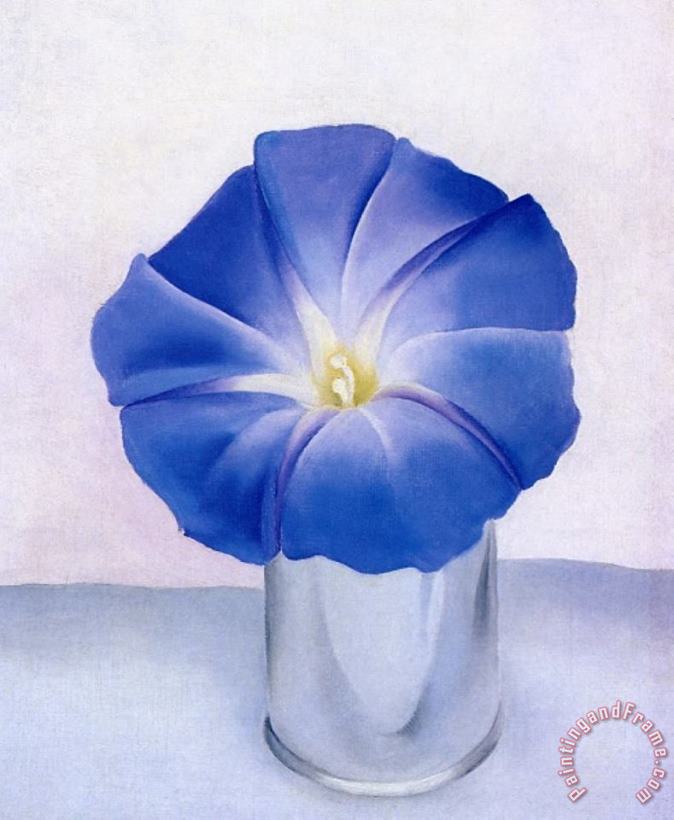Blue Morning Glory painting - Georgia O'keeffe Blue Morning Glory Art Print