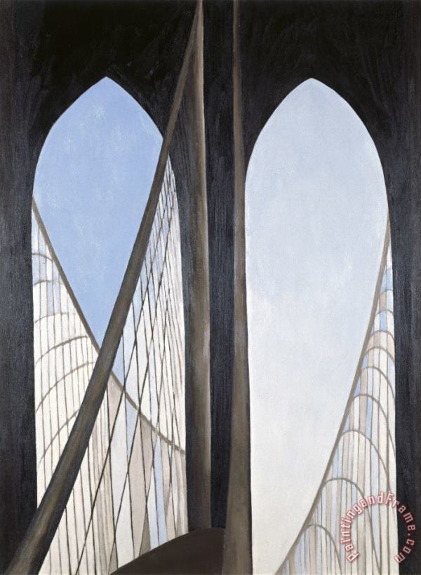 Brooklyn Bridge, 1949 painting - Georgia O'keeffe Brooklyn Bridge, 1949 Art Print