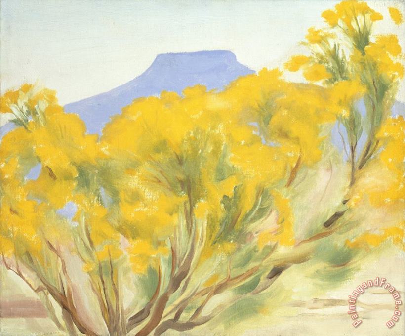 Georgia O'keeffe Cottonwood And Pedernal, 1948 Art Painting