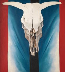 Georgia O'keeffe Cow's Skull Red, White, And Blue, 1931