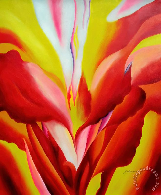 Flowers of Fire painting - Georgia O'keeffe Flowers of Fire Art Print