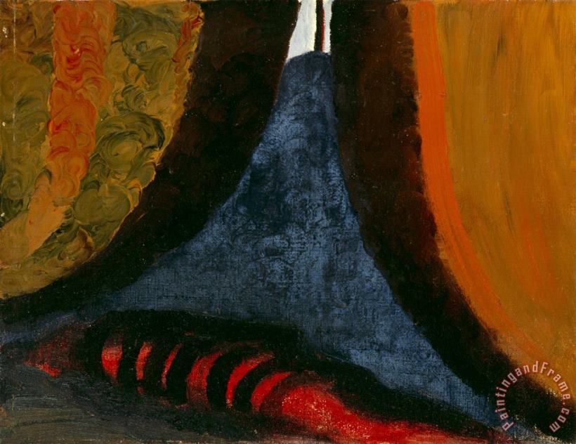 Georgia O'keeffe Inside The Tent While at U. of Virginia, 1916 Art Painting