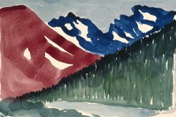 Georgia O'keeffe Long Lake, Colorado Iii( Adrienne Brugger Sketchbook), 1917