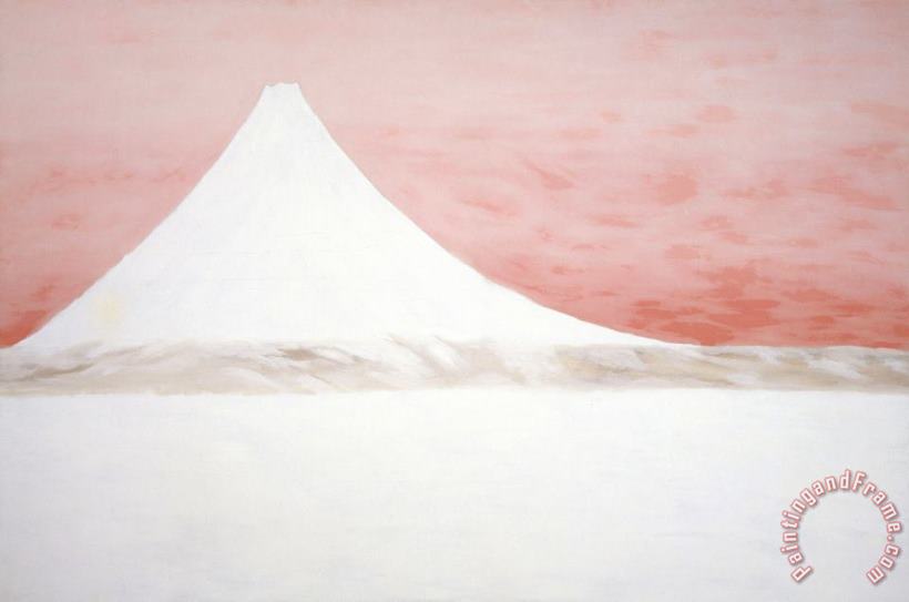 Georgia O'keeffe Mt. Fuji, 1960 Art Painting