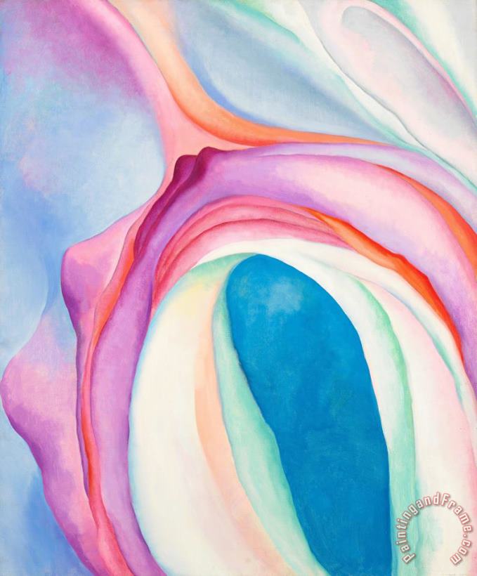 Music, Pink And Blue No. 2, 1918 painting - Georgia O'keeffe Music, Pink And Blue No. 2, 1918 Art Print