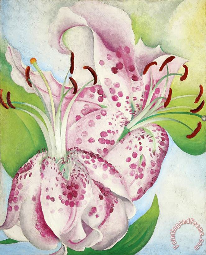 Georgia O'keeffe Pink Spotted Lillies, 1936 Art Print