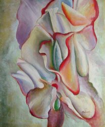Georgia O'keeffe Pink Sweet Peas