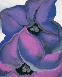 Georgia O'keeffe Purple Petunias