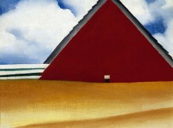 Georgia O'keeffe Red Barn in Wheatfield, 1928