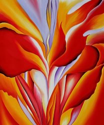 Georgia O'keeffe Red Canna 1
