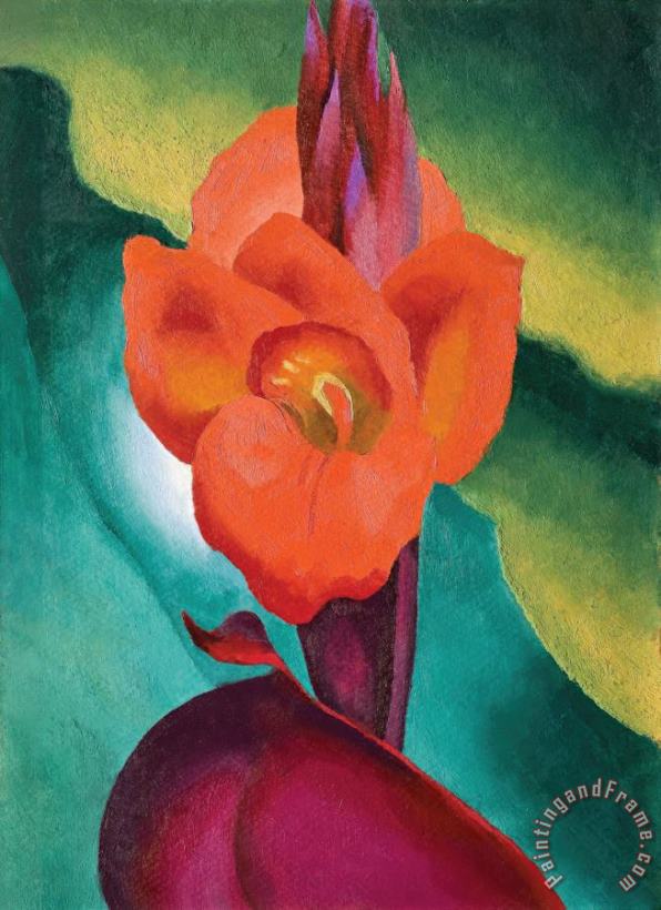 Georgia O'keeffe Red Canna, 1919 Art Painting