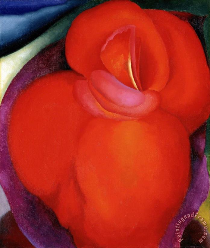 Red Flower, 1919 painting - Georgia O'keeffe Red Flower, 1919 Art Print
