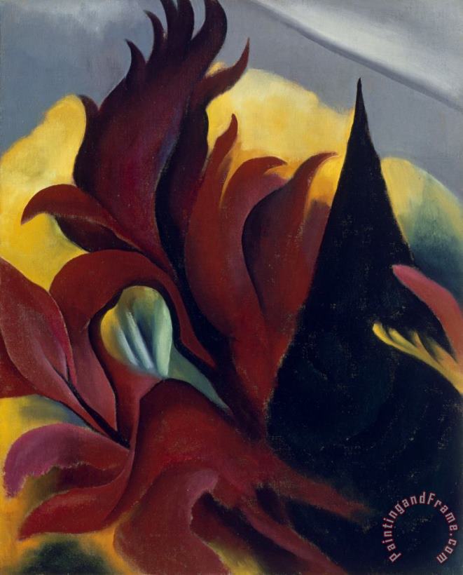 Georgia O'keeffe Red Maple, 1922 Art Painting