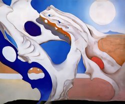Georgia O'keeffe Shadow with Pelvis And Moon 1943