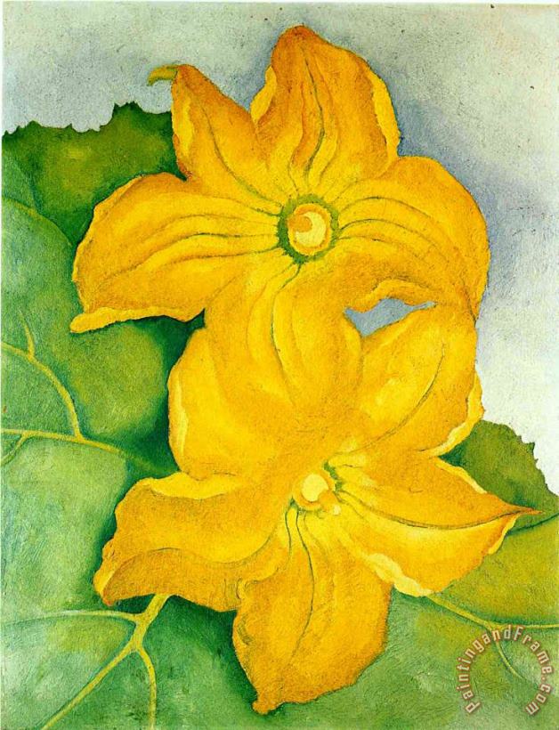 Squash Blossoms I painting - Georgia O'keeffe Squash Blossoms I Art Print