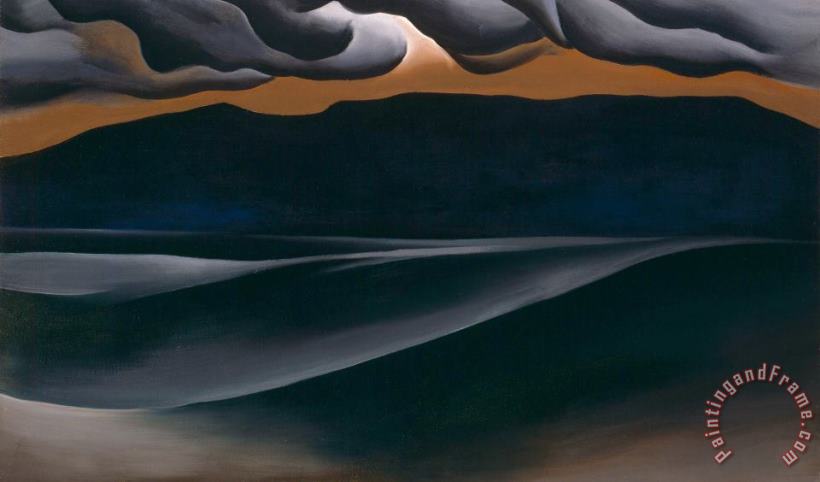 Storm Cloud, Lake George painting - Georgia O'Keeffe Storm Cloud, Lake George Art Print