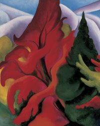 Georgia O'Keeffe Trees in Autumn