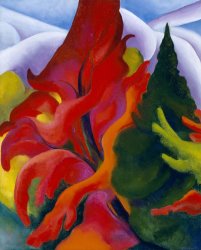 Georgia O'keeffe Trees in Autumn, 1920 1921