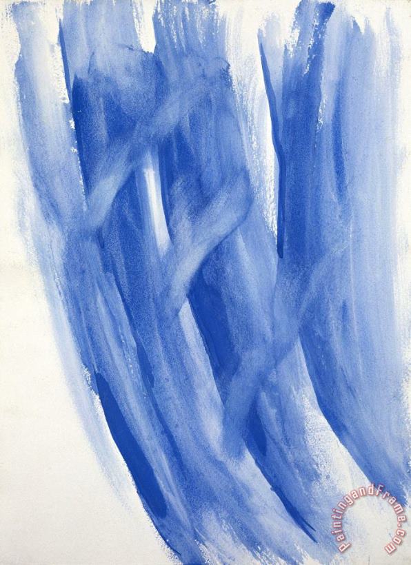 Georgia O'keeffe Untitled (abstraction Blue Lines Ii), 1970s Art Print