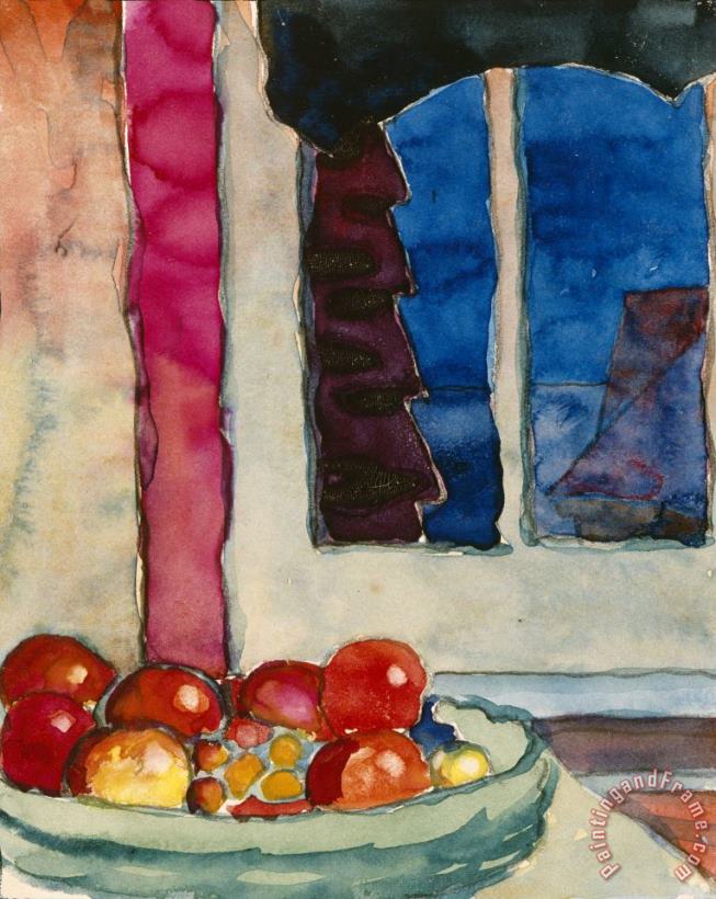 Untitled (bowl of Fruit), 1918 painting - Georgia O'keeffe Untitled (bowl of Fruit), 1918 Art Print