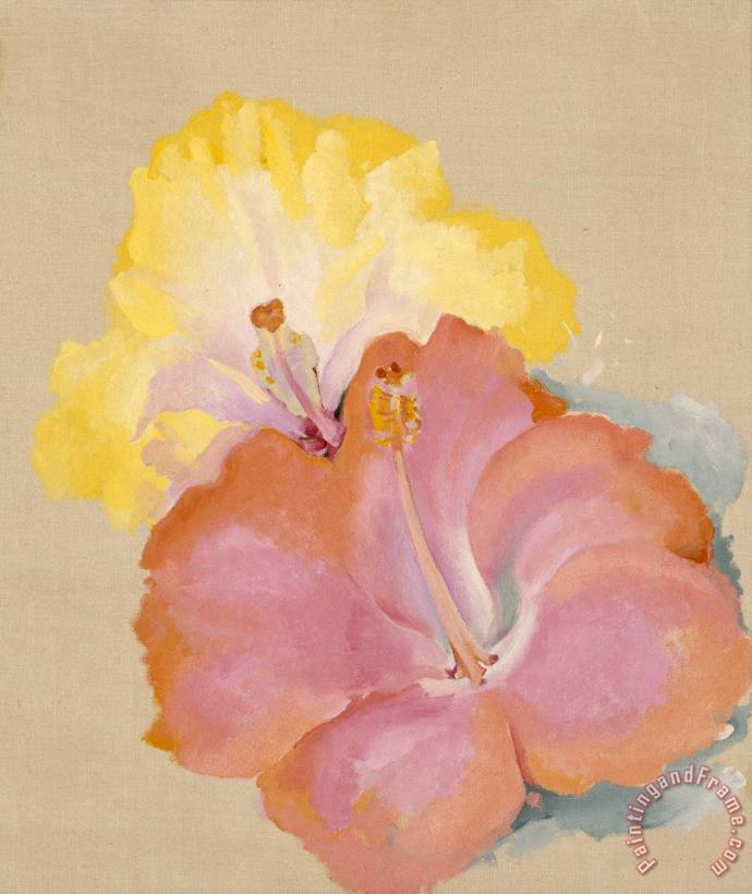 Untitled (hibiscus), 1939 painting - Georgia O'keeffe Untitled (hibiscus), 1939 Art Print
