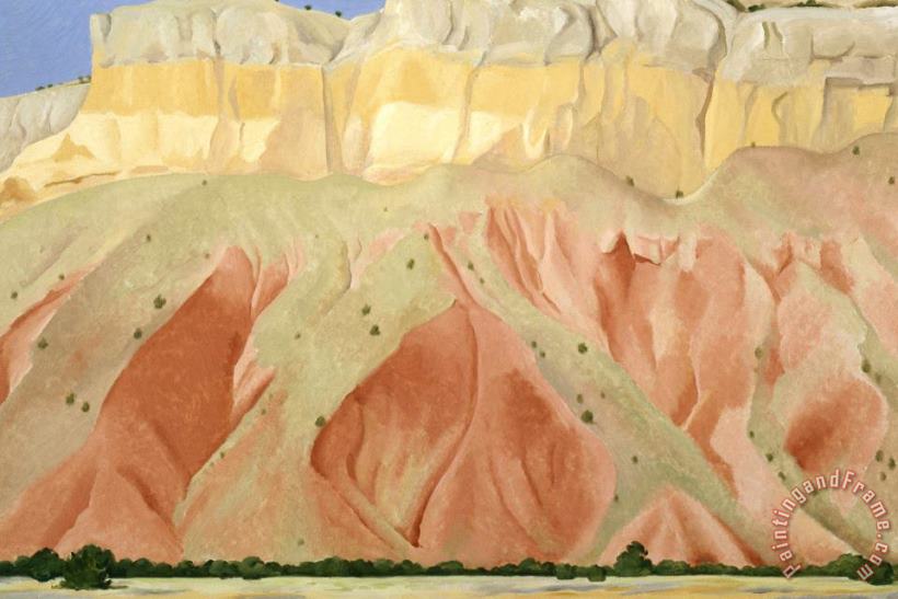 Untitled (red And Yellow Cliffs), 1940 painting - Georgia O'keeffe Untitled (red And Yellow Cliffs), 1940 Art Print