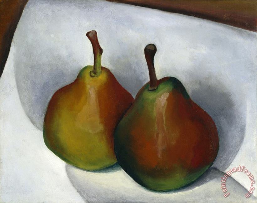 Untitled (two Pears), 1921 painting - Georgia O'keeffe Untitled (two Pears), 1921 Art Print