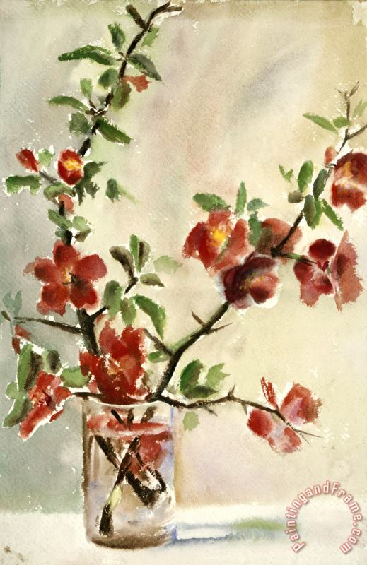 Untitled (vase of Flowers) painting - Georgia O'Keeffe Untitled (vase of Flowers) Art Print