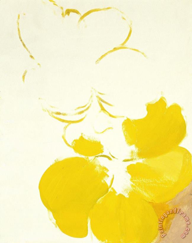 Georgia O'keeffe Untitled (yellow Flower), 1930s Art Painting