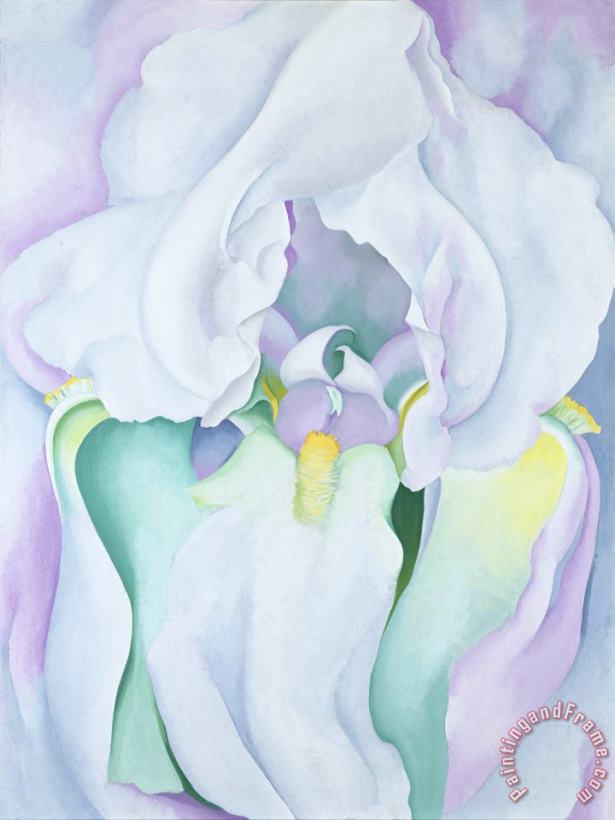 White Iris painting - Georgia O'Keeffe White Iris Art Print